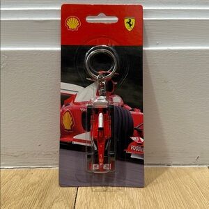 Ferrari Red Racing Car Keychain